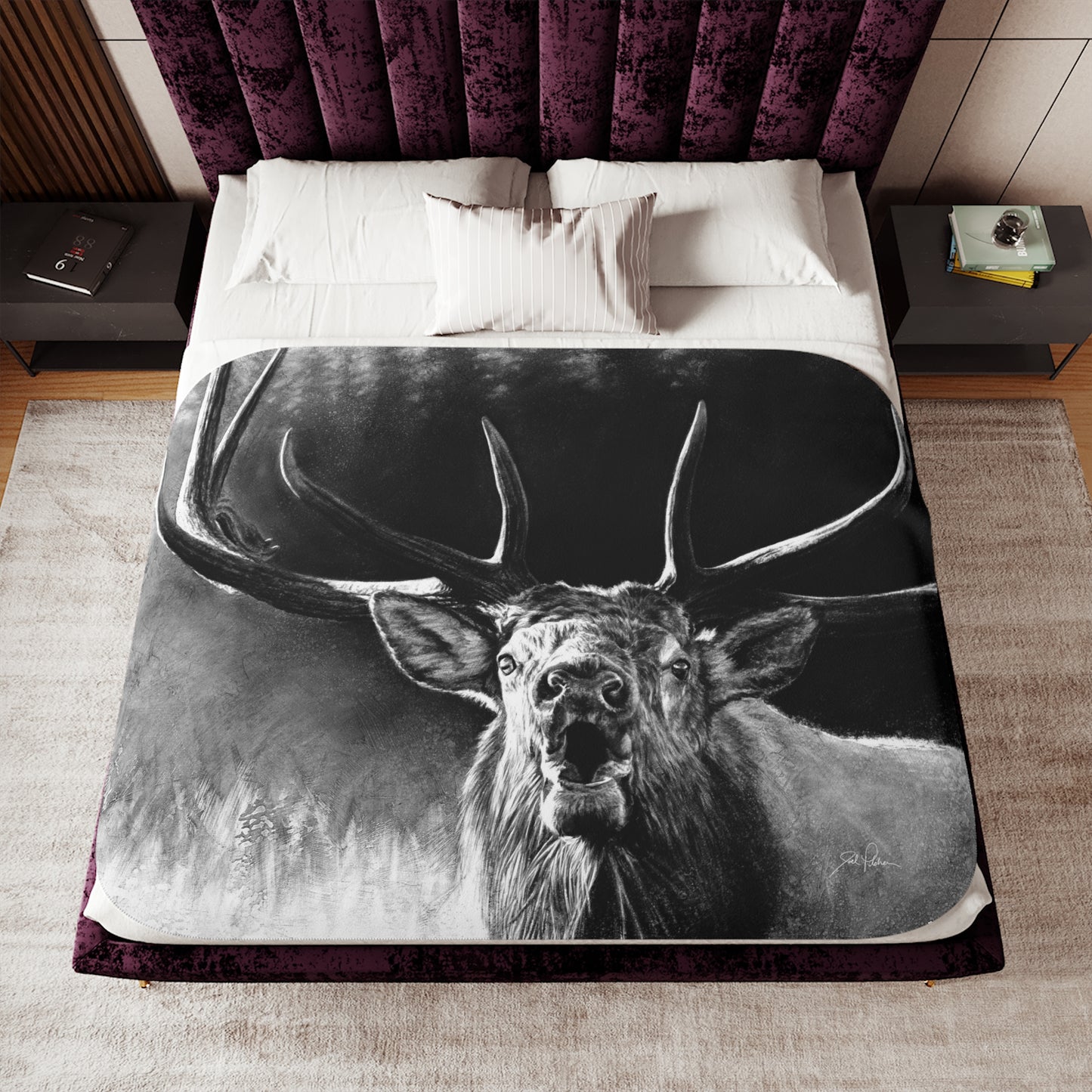 "Battle Cry" Sherpa Blanket.