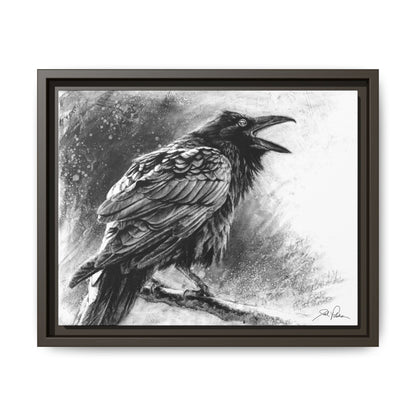 "Raven" Framed Canvas