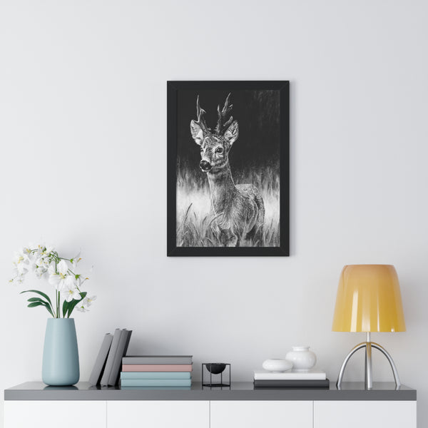 "Roe Deer" Framed Paper Print.