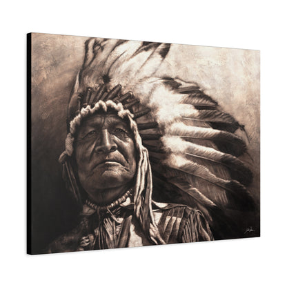 "Sitting Bear" Stretched Canvas