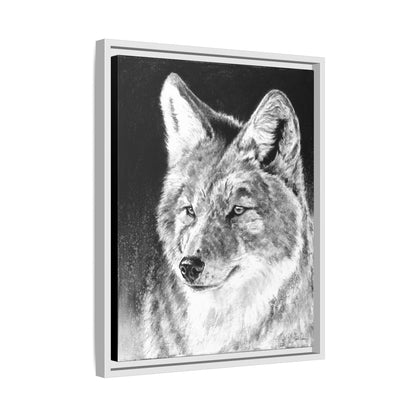 "Coyote II" Framed Canvas