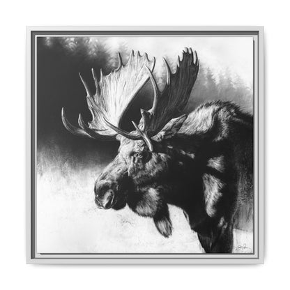 "Formida-bull" Framed Canvas
