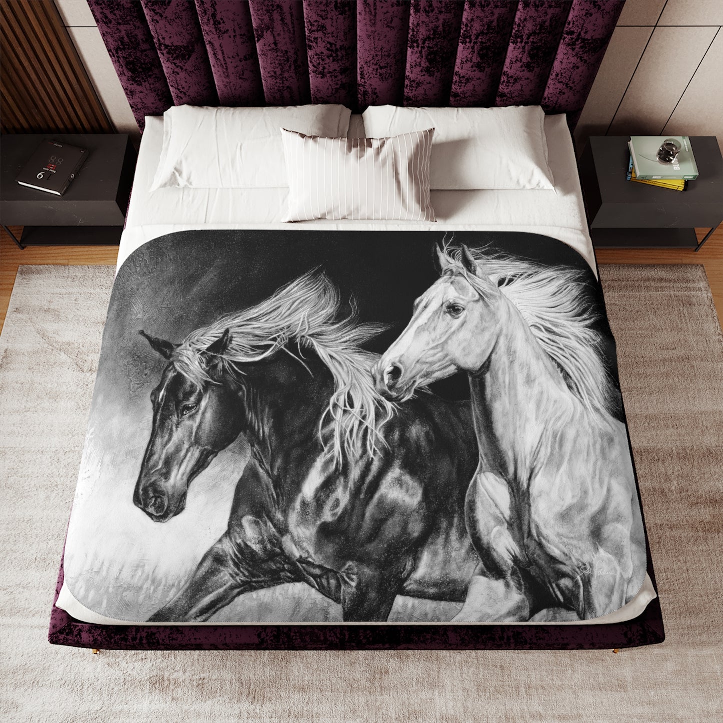 "Dynamic Duo" Sherpa Blanket.