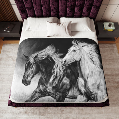 "Dynamic Duo" Sherpa Blanket.