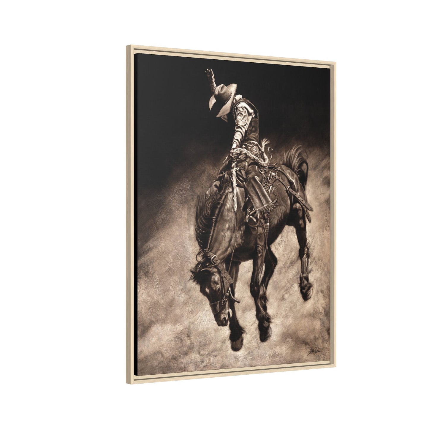 "Giddy Up" Framed Canvas