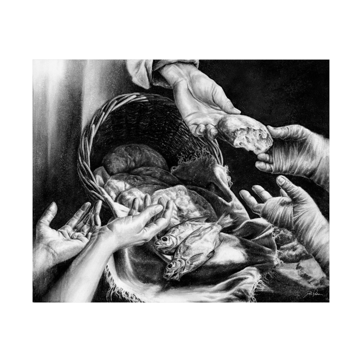 "Loaves and Fishes" Premium Matte Paper Print