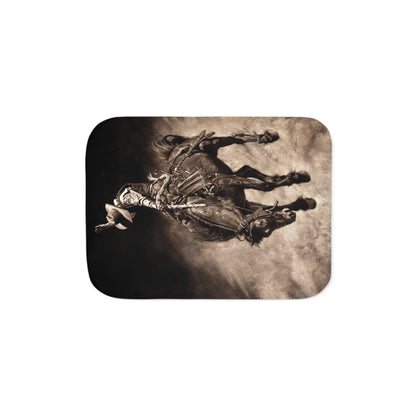 "Giddy Up" Sherpa Blanket.