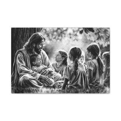 "Bless the Little Ones" Stretched Canvas