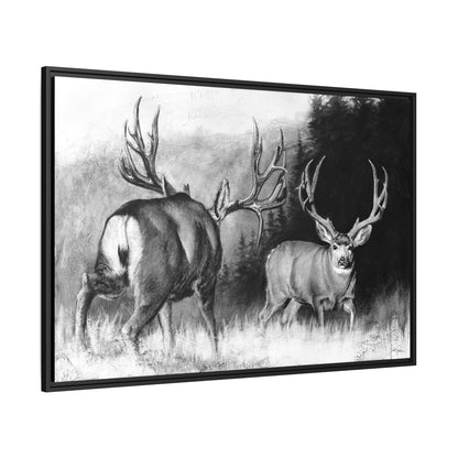 "Face Off" Framed Canvas