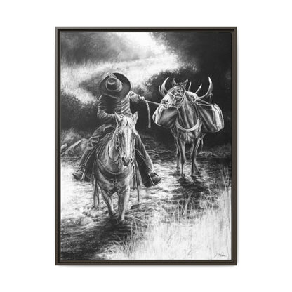 "Shallow Crossing" Framed Canvas