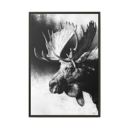 "Formida-bull" Framed Canvas