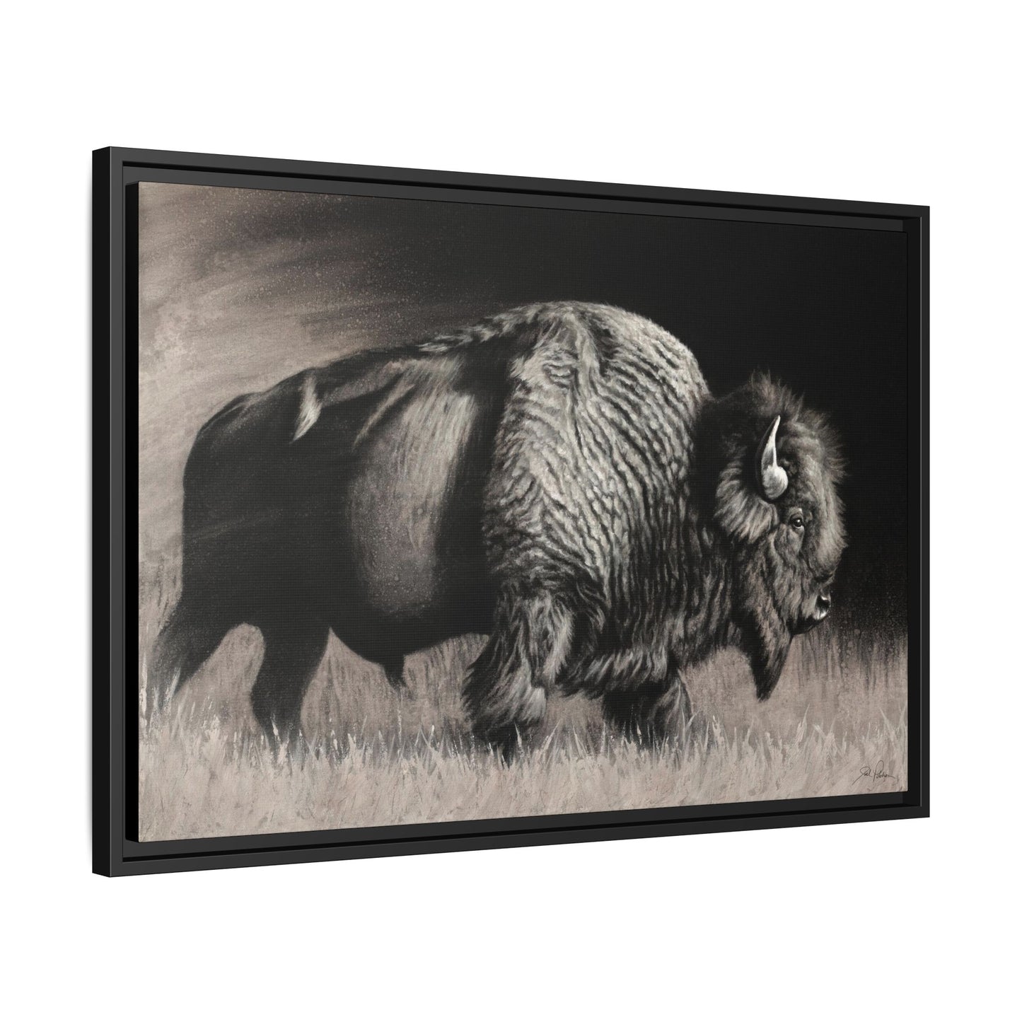 "Into the Storm" Framed Canvas