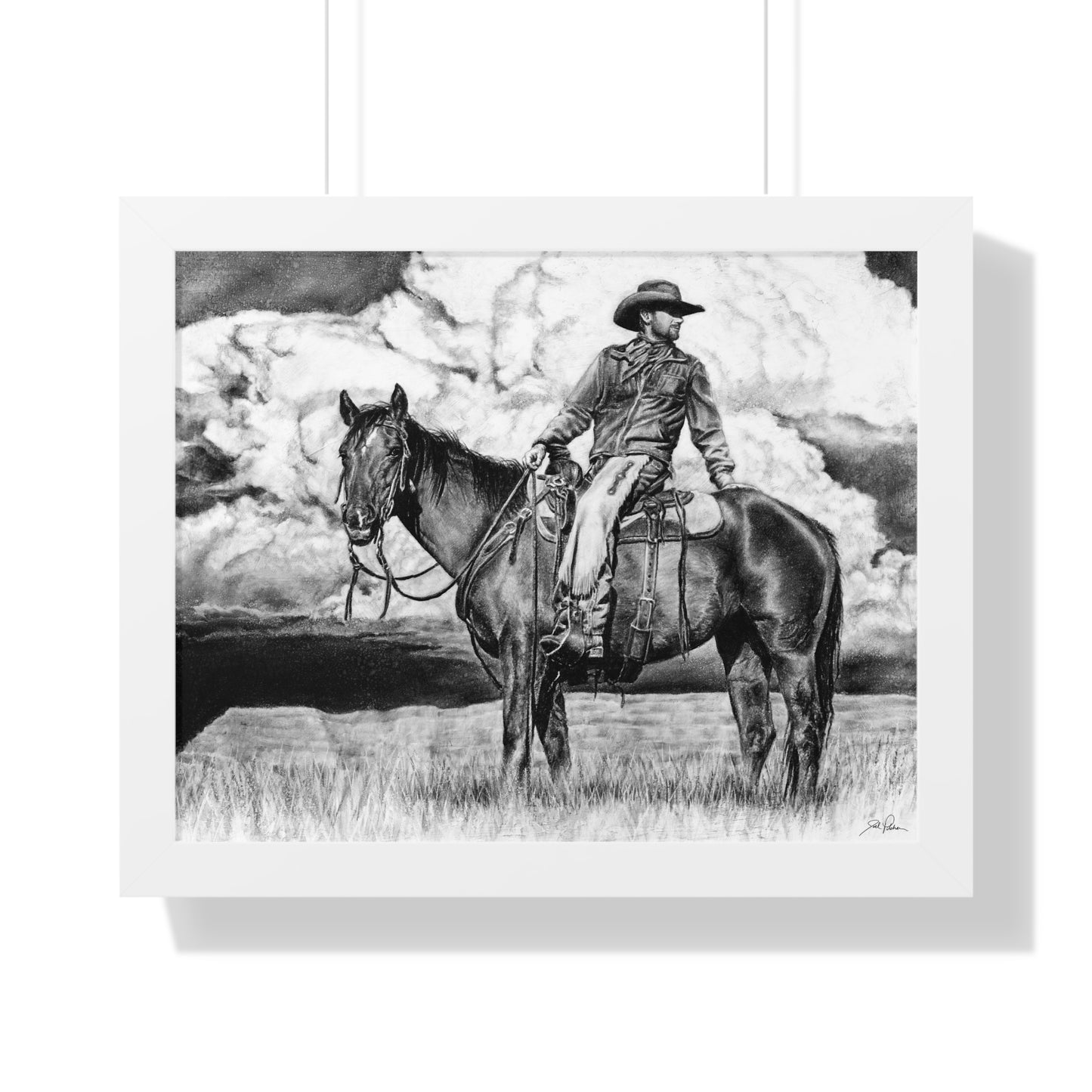 "Looking Back on the Path" Framed Paper Print