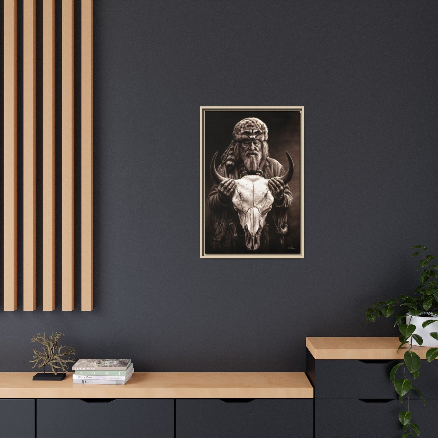 "Legends of the West" Framed Canvas