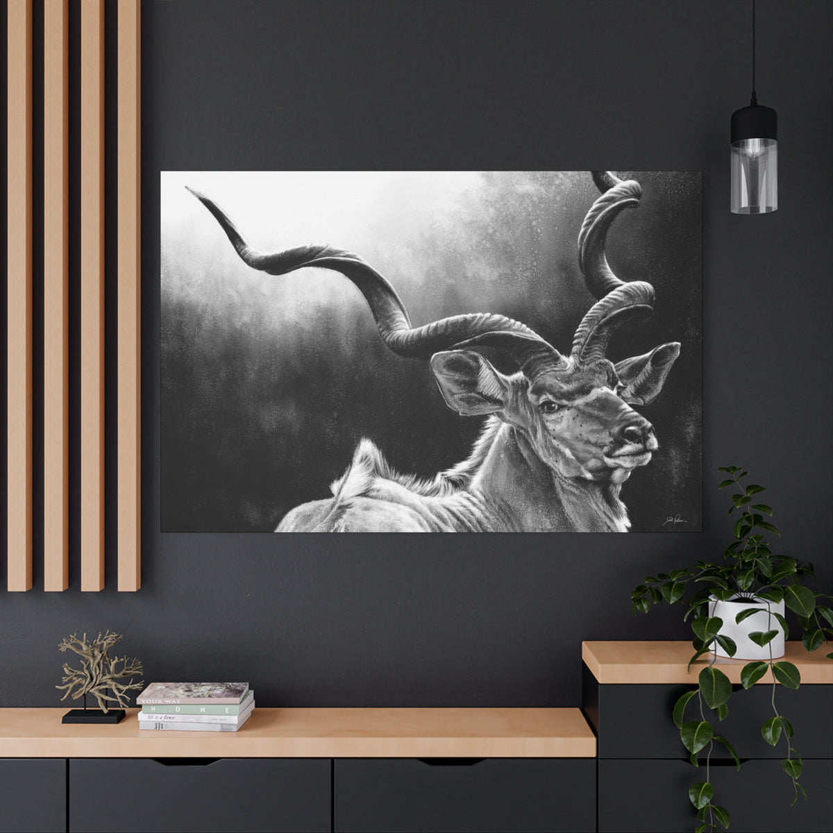 "Kudu" Stretched Canvas