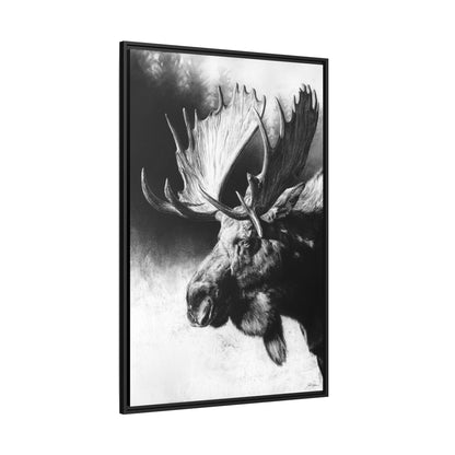 "Formida-bull" Framed Canvas