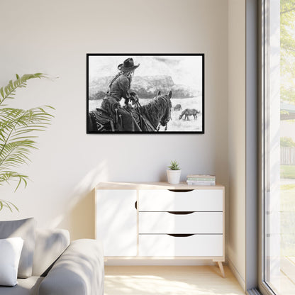 "Bridles and Braids" Framed Canvas