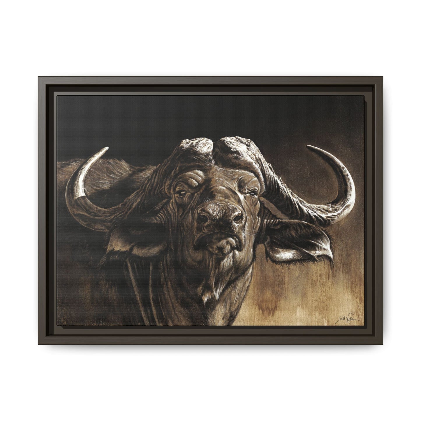 "Debt Collector" Framed Canvas