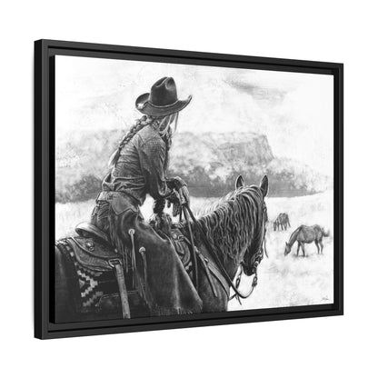 "Bridles and Braids" Framed Canvas