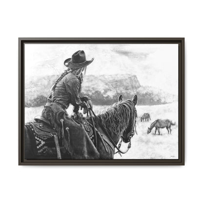 "Bridles and Braids" Framed Canvas