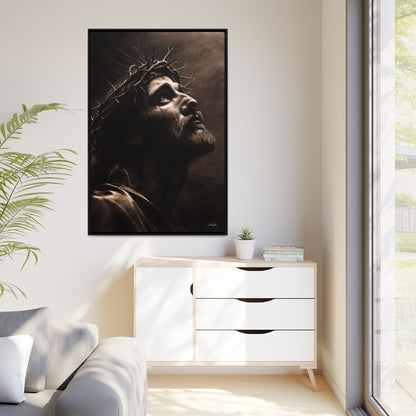 "With His Stripes We Are Healed" Framed Canvas