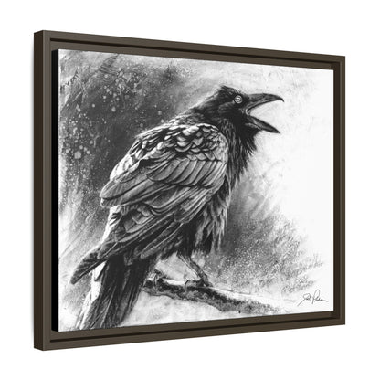 "Raven" Framed Canvas