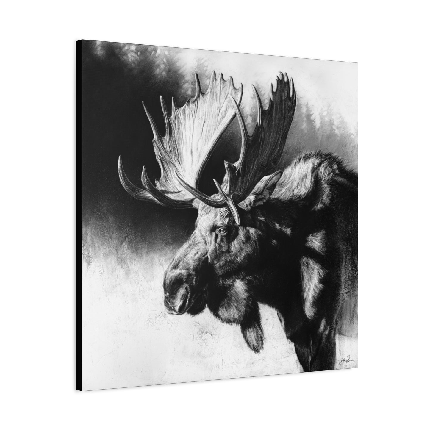 "Formida-bull" Stretched Canvas