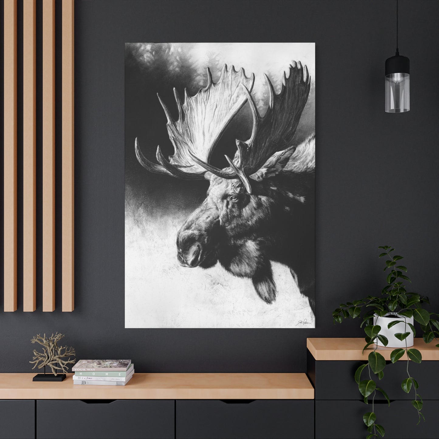 "Formida-bull" Stretched Canvas