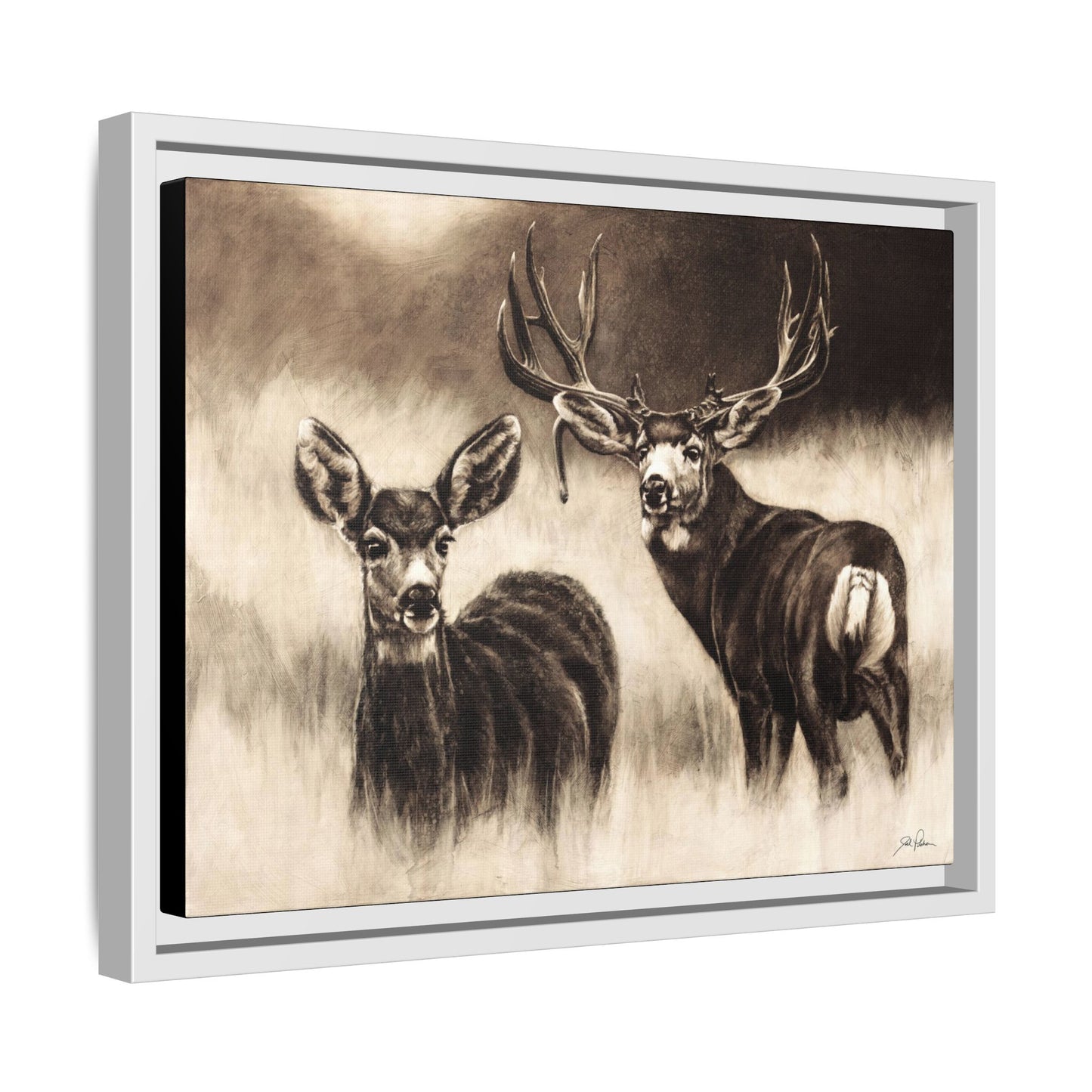 "Couples Retreat" Framed Canvas