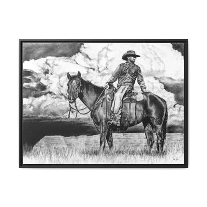 "Looking Back on the Path" Framed Canvas