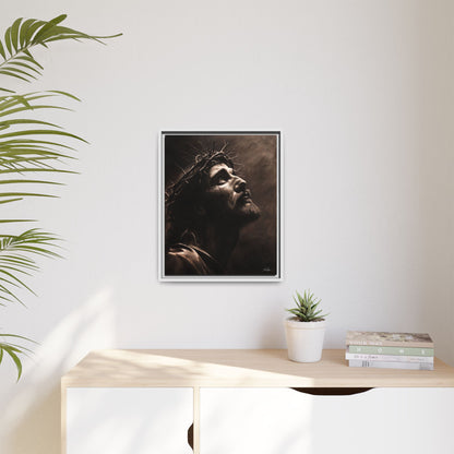 "With His Stripes We Are Healed" Framed Canvas