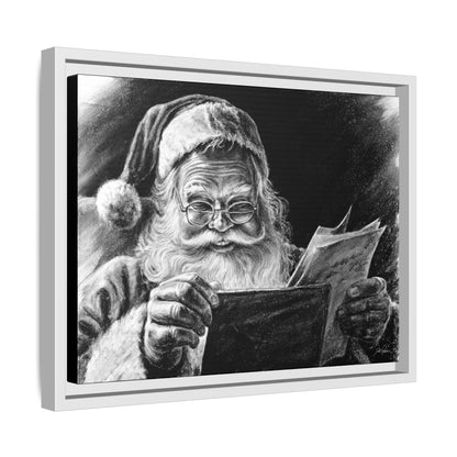 "Dear Santa" Framed Canvas