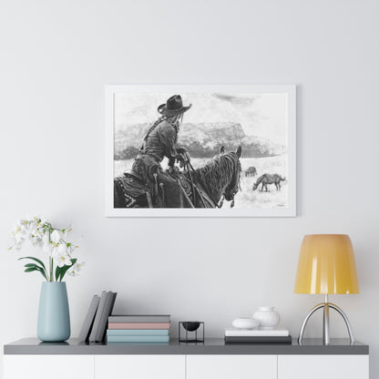 "Bridles and Braids" Framed Paper Print
