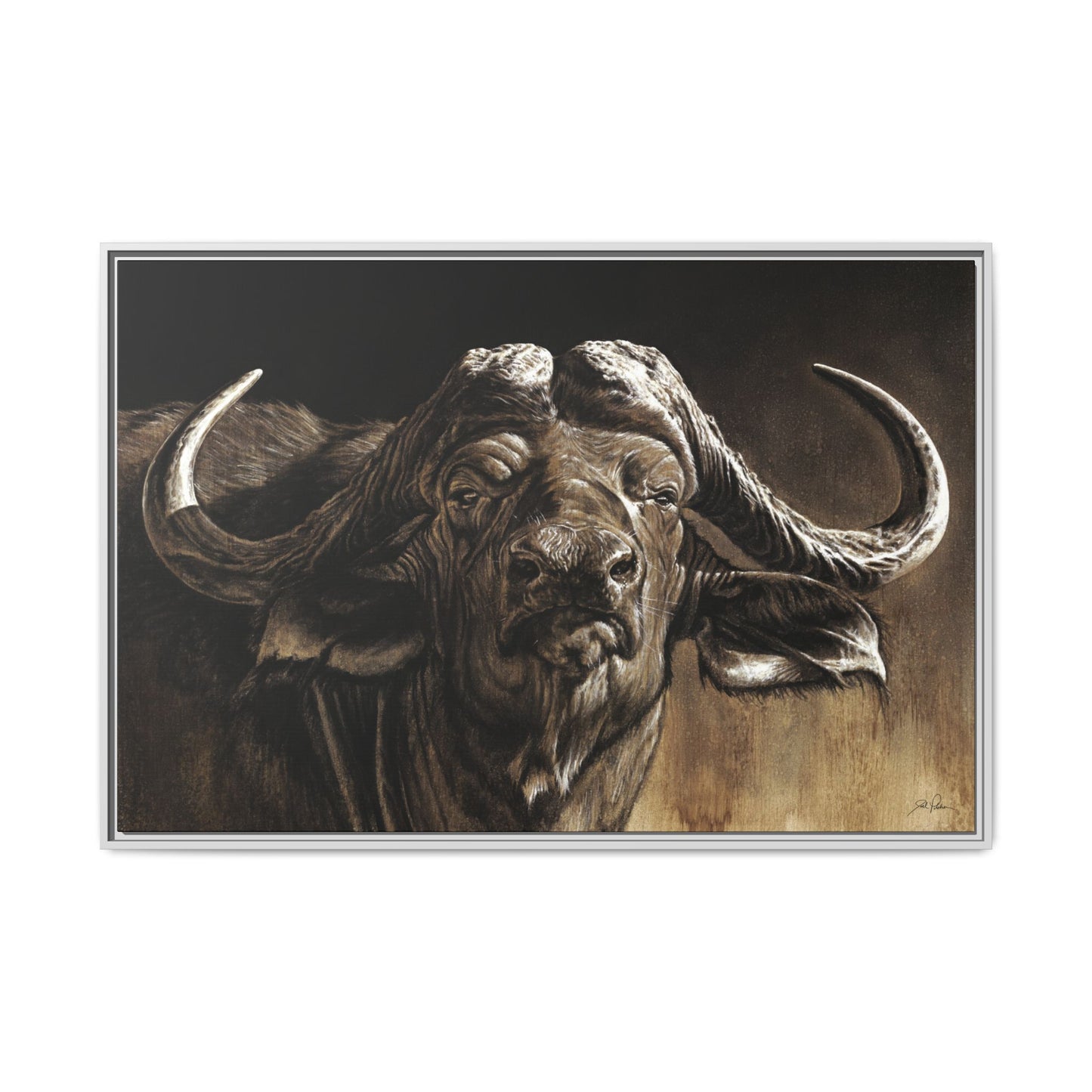 "Debt Collector" Framed Canvas