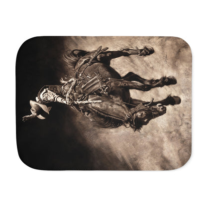 "Giddy Up" Sherpa Blanket.