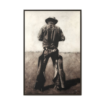 "Cowboy" Framed Canvas