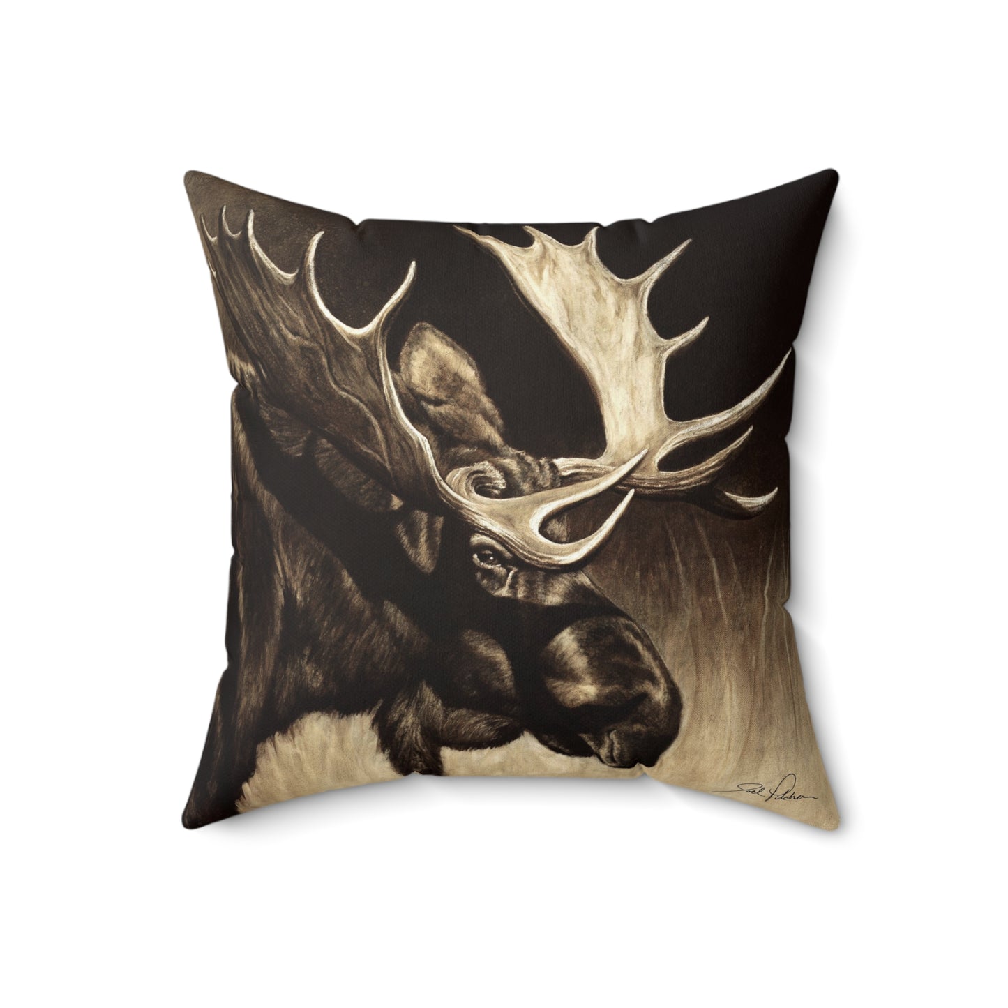 "Mighty Moose" Square Pillow