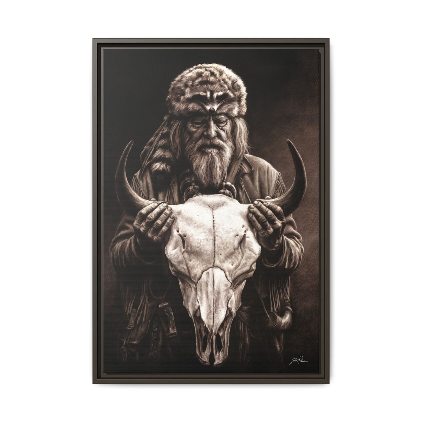 "Legends of the West" Framed Canvas