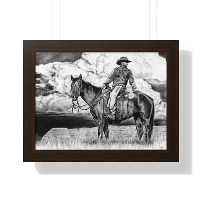 "Looking Back on the Path" Framed Paper Print