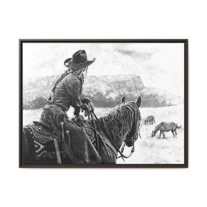 "Bridles and Braids" Framed Canvas