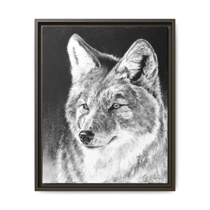 "Coyote II" Framed Canvas
