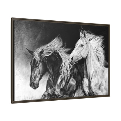 "Dynamic Duo" Framed Canvas