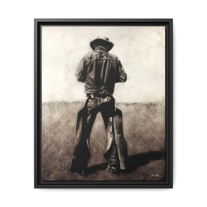 "Cowboy" Framed Canvas