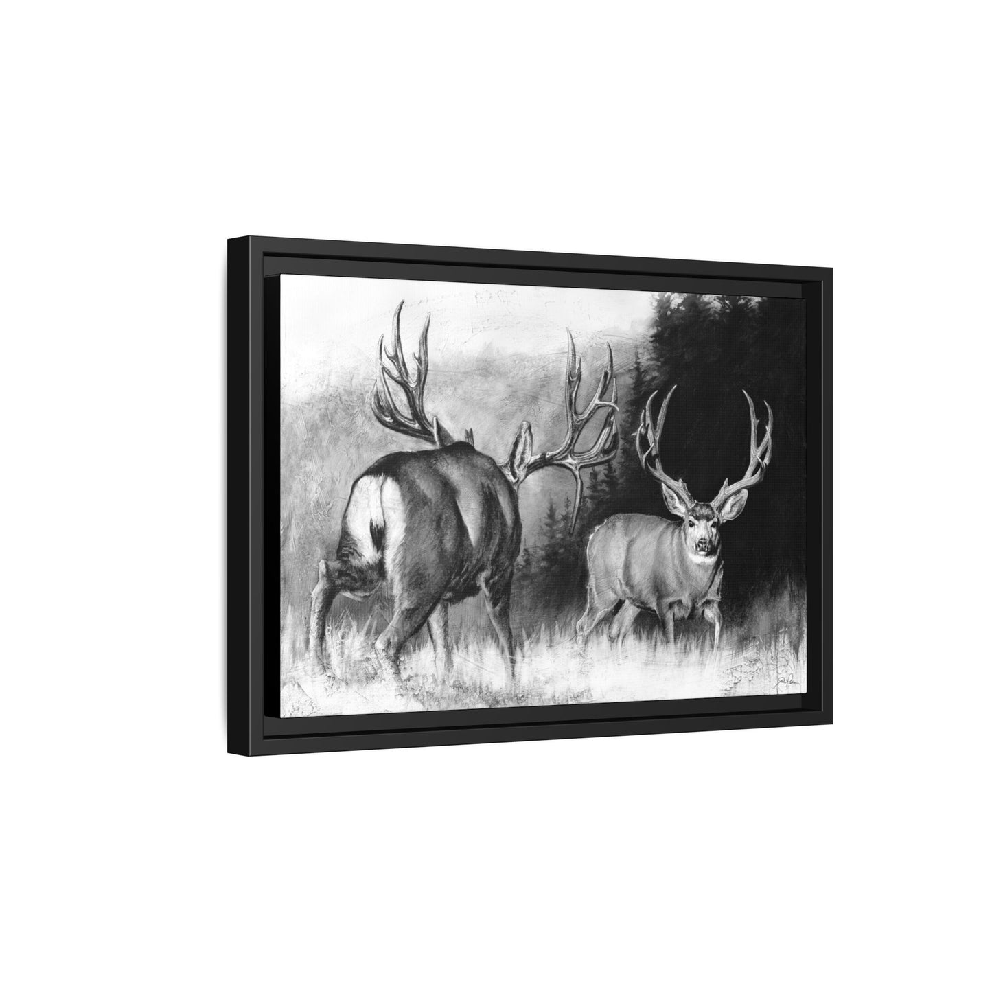 "Face Off" Framed Canvas