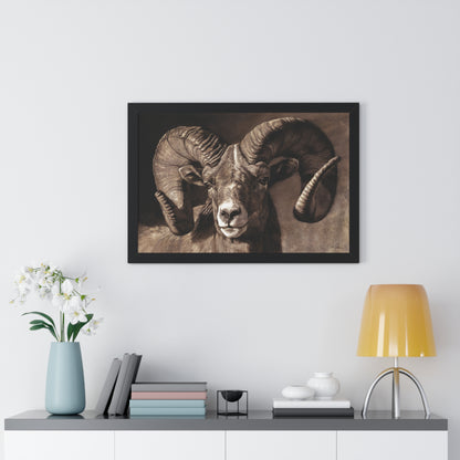 "Full Curl" Framed Paper Print