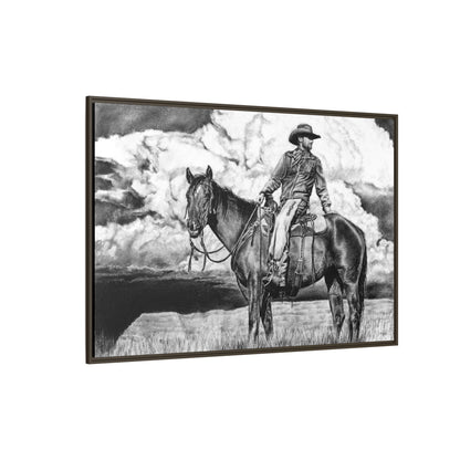 "Looking Back on the Path" Framed Canvas