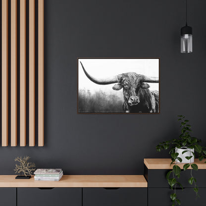 "Longhorn" Gallery Wrapped/Framed Canvas