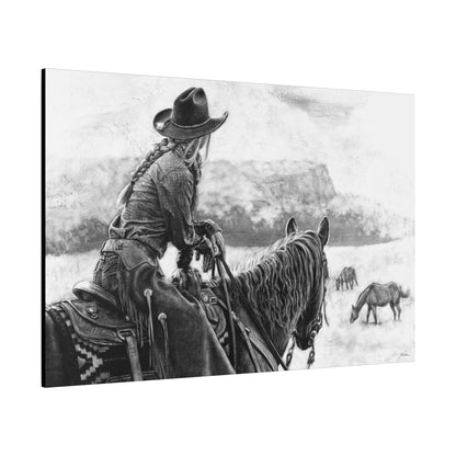 "Bridles and Braids" Stretched Canvas