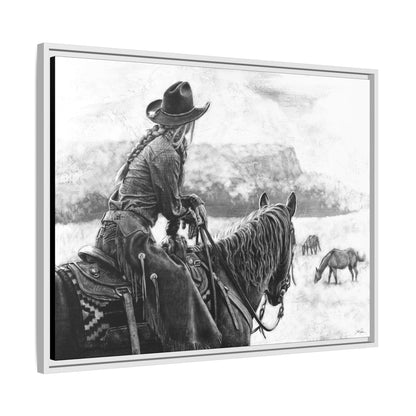 "Bridles and Braids" Framed Canvas
