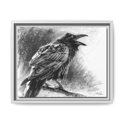"Raven" Framed Canvas